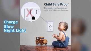 Night Light USB Outlet: ชาร์จและส่องสว่าง!