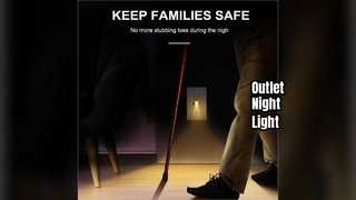 เต้ารับ USB ไฟกลางคืน 5V 4.8A ทนต่อการงัดแงะ