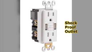 Secure GFCI Outlet USB ปกป้องคุณ